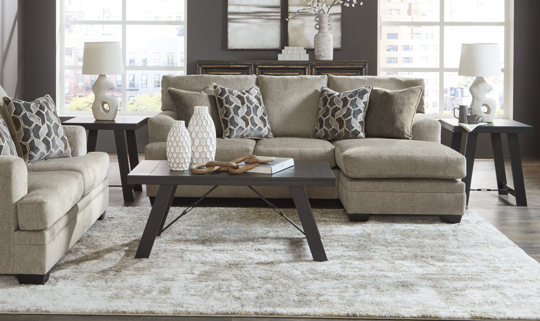 Modern Haritage Stonemeade Fabric Sofa Chaise