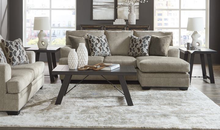 Modern Haritage Stonemeade Fabric Sofa Chaise