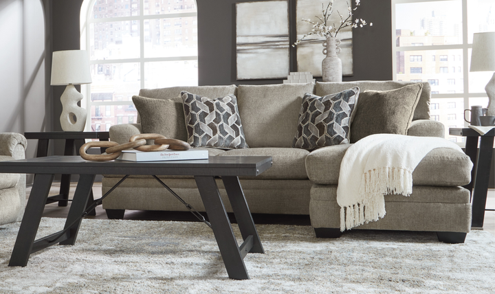 Modern Haritage Stonemeade Fabric Sofa Chaise