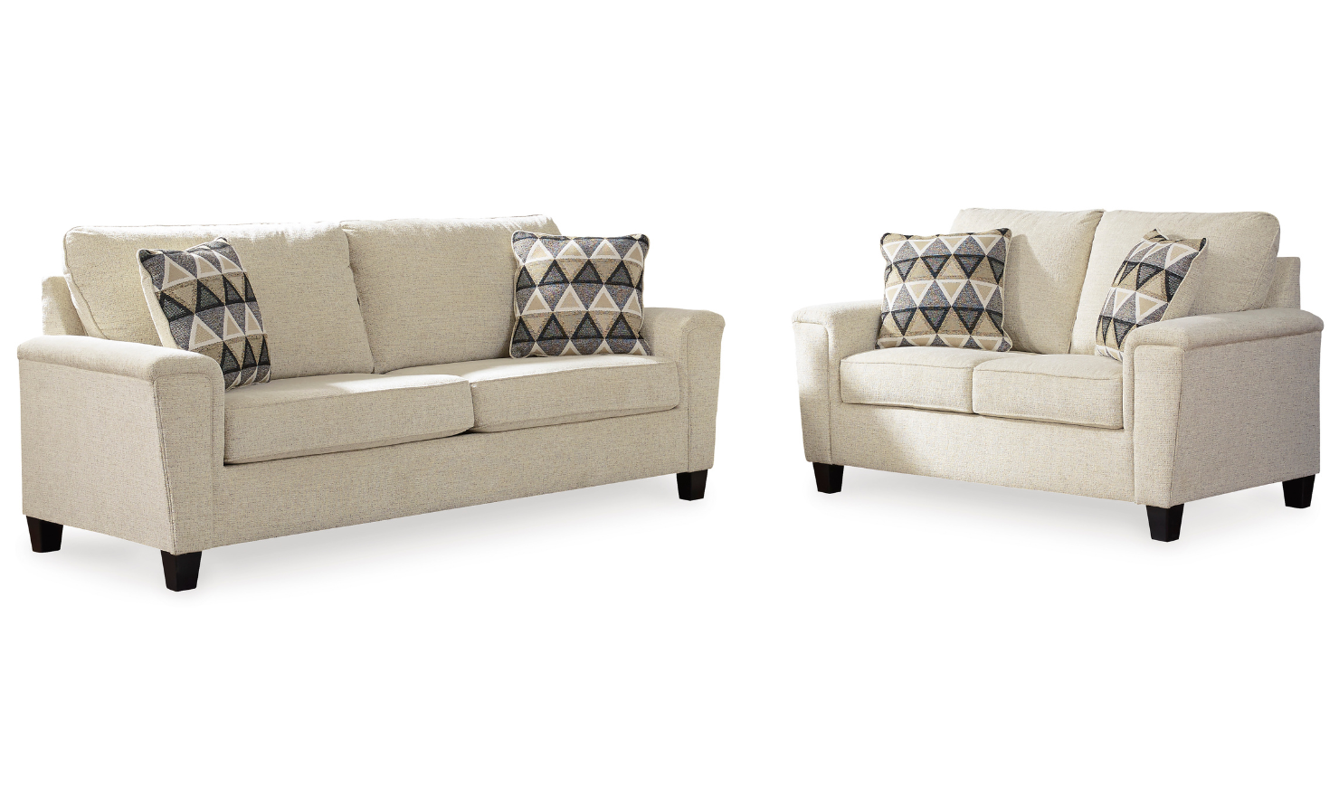 Modern Heritage Abinger 2 Piece Fabric Living Room Set (Sofa + Loveseat)