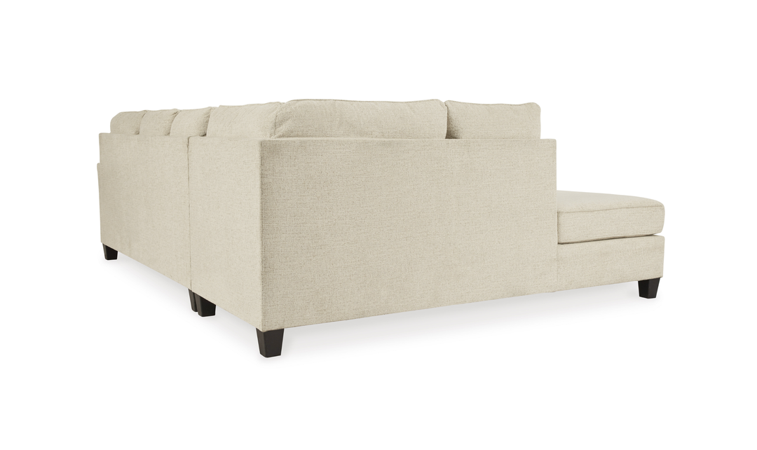 Modern Heritage Abinger L-shaped Fabric Sleeper Sectional Sofa with Chaise