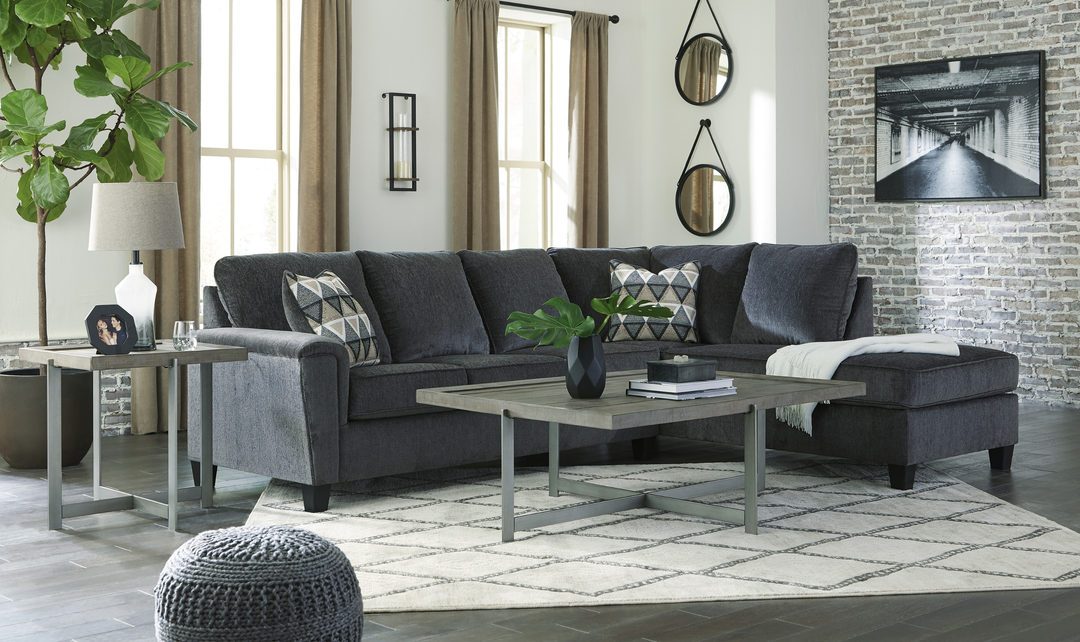 Modern Heritage Abinger L-shaped Fabric Sleeper Sectional Sofa with Chaise
