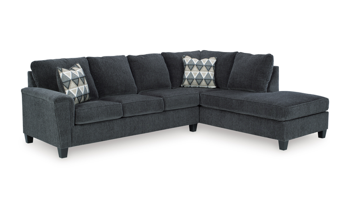 Modern Heritage Abinger L-shaped Fabric Sleeper Sectional Sofa with Chaise