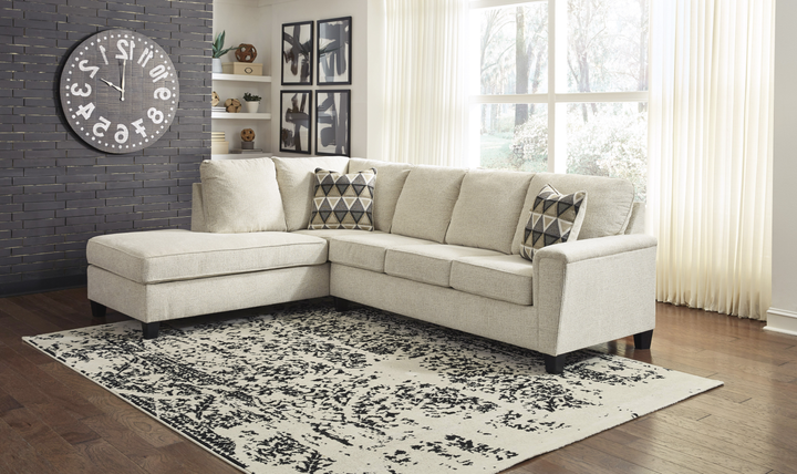 Modern Heritage Abinger L-shaped Fabric Sleeper Sectional Sofa with Chaise