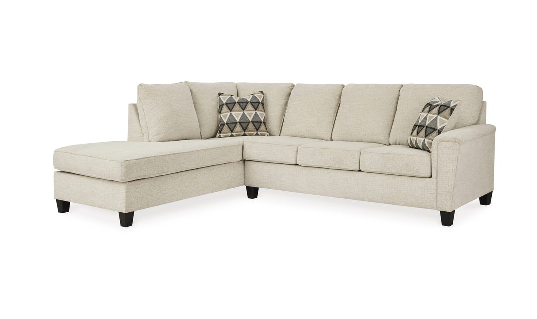 Modern Heritage Abinger L-shaped Fabric Sleeper Sectional Sofa with Chaise