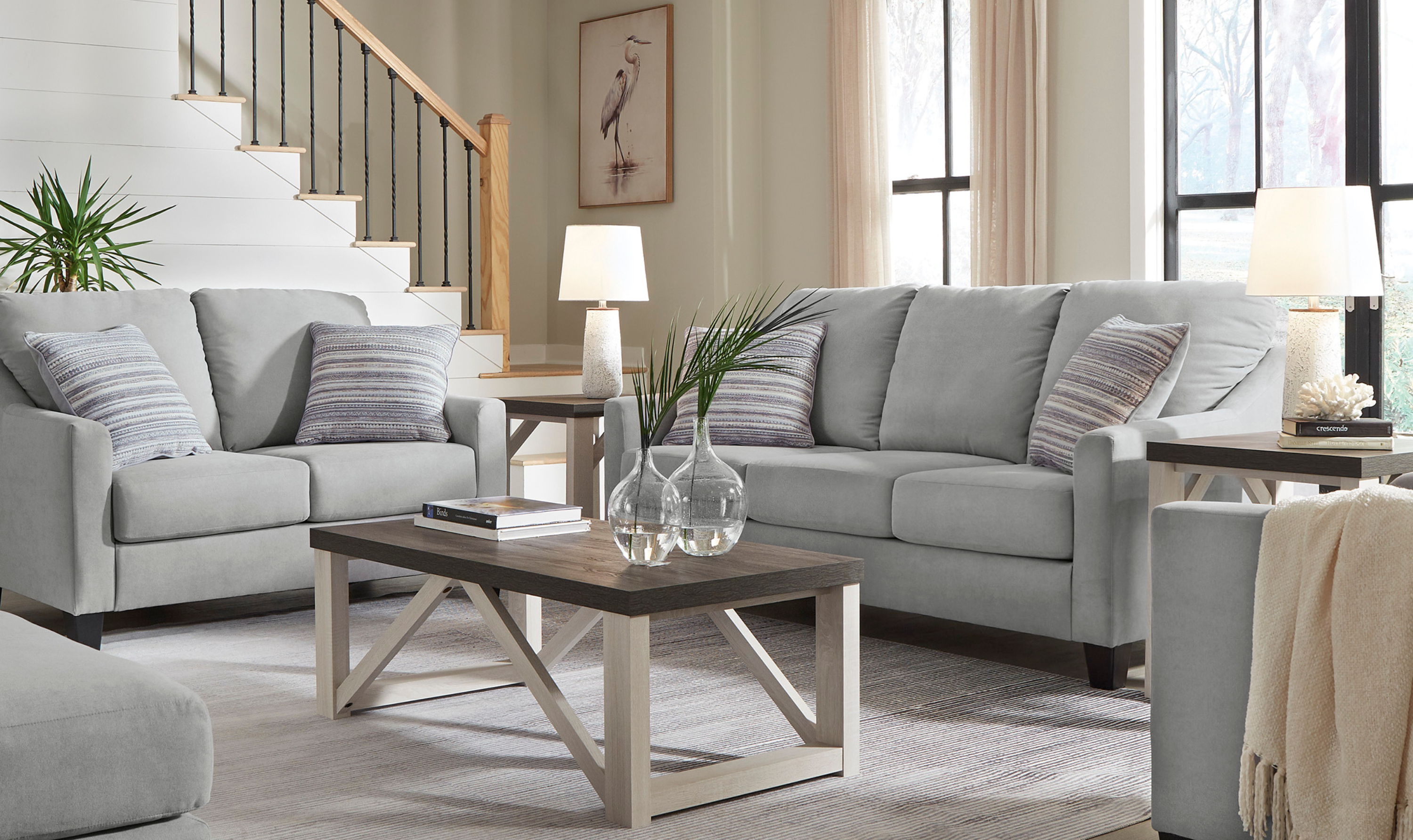 Modern Heritage Adlai Fabric Living Room Set