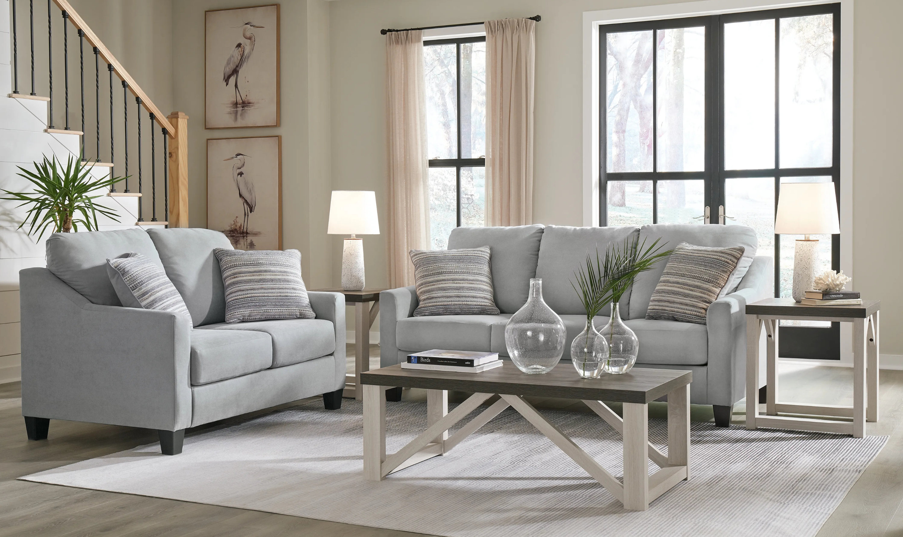 Modern Heritage Adlai Fabric Living Room Set