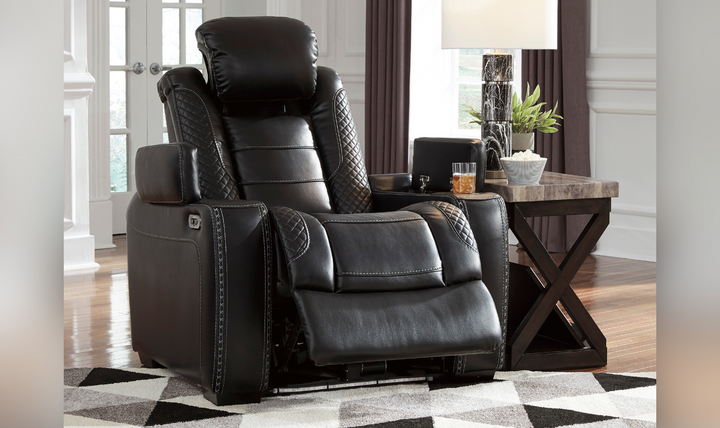 Modern Heritage Adonia Midnight Leather Power Reclining Chair