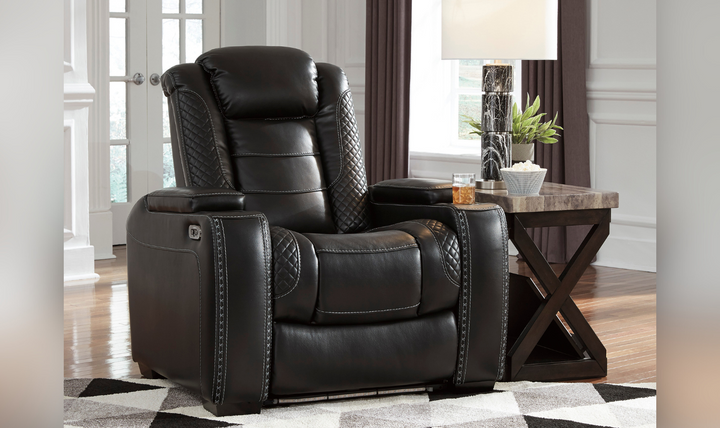 Modern Heritage Adonia Midnight Leather Power Reclining Chair