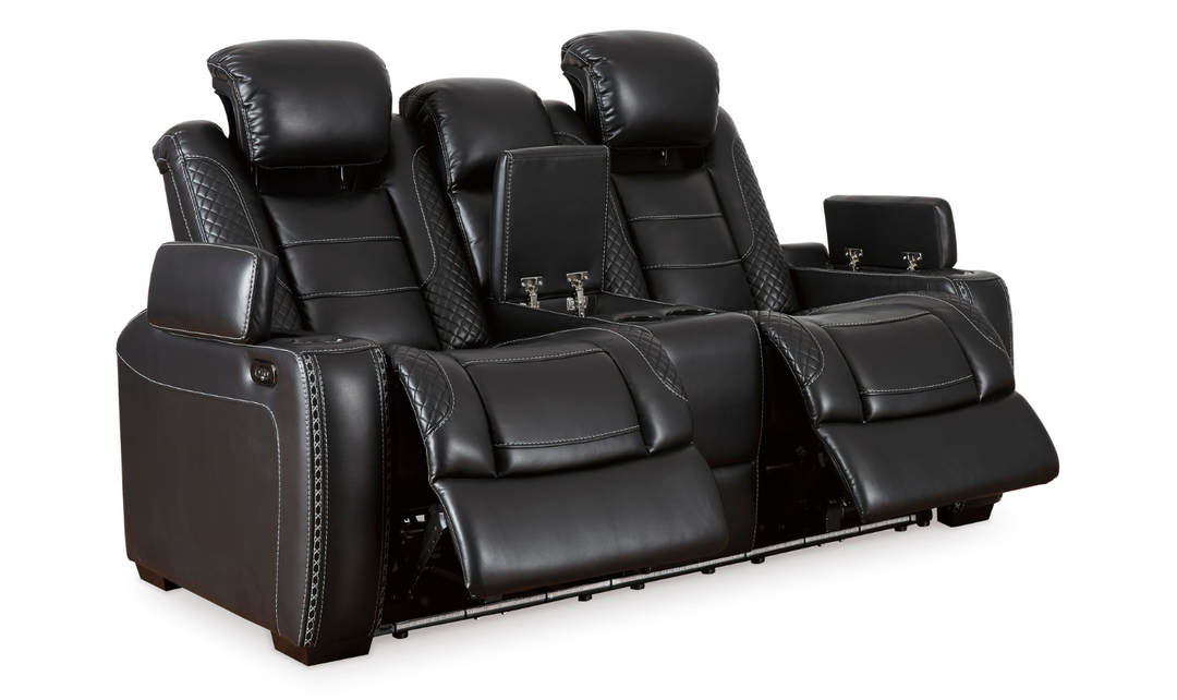 Modern Heritage Adonia Power Reclining Loveseat with Center Console