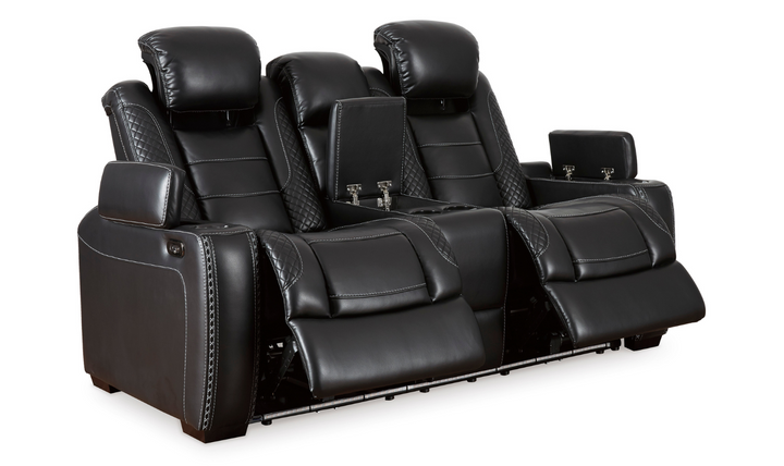 Modern Heritage Adonia Power Reclining Loveseat with Center Console