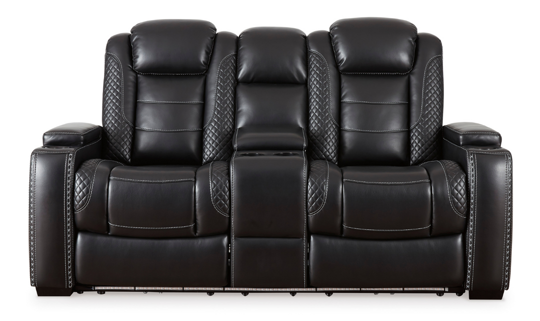 Modern Heritage Adonia Power Reclining Loveseat with Center Console