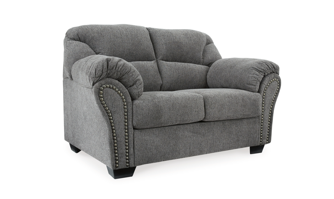 Modern Heritage Allmaxx Fabric Loveseat with Pillow Arms