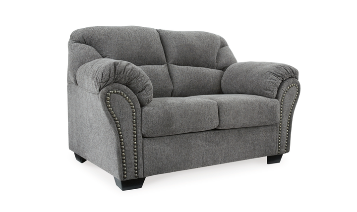 Modern Heritage Allmaxx Fabric Loveseat with Pillow Arms