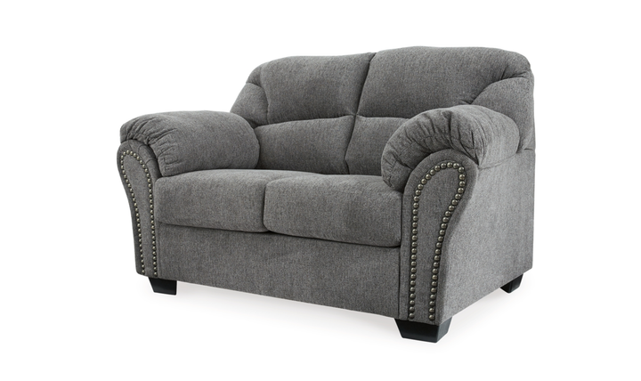 Modern Heritage Allmaxx Fabric Loveseat with Pillow Arms