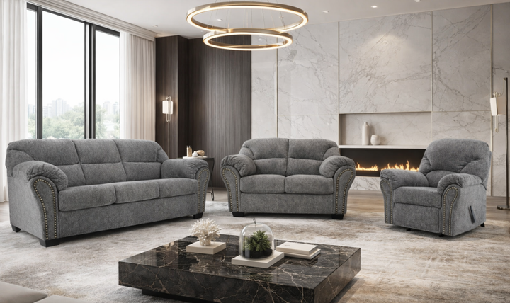 Modern Heritage Allmaxx Living Room Set in Gray