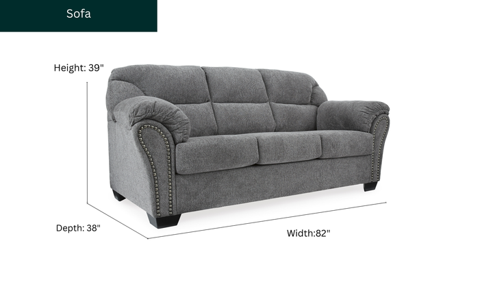 Modern Heritage Allmaxx Living Room Set in Gray