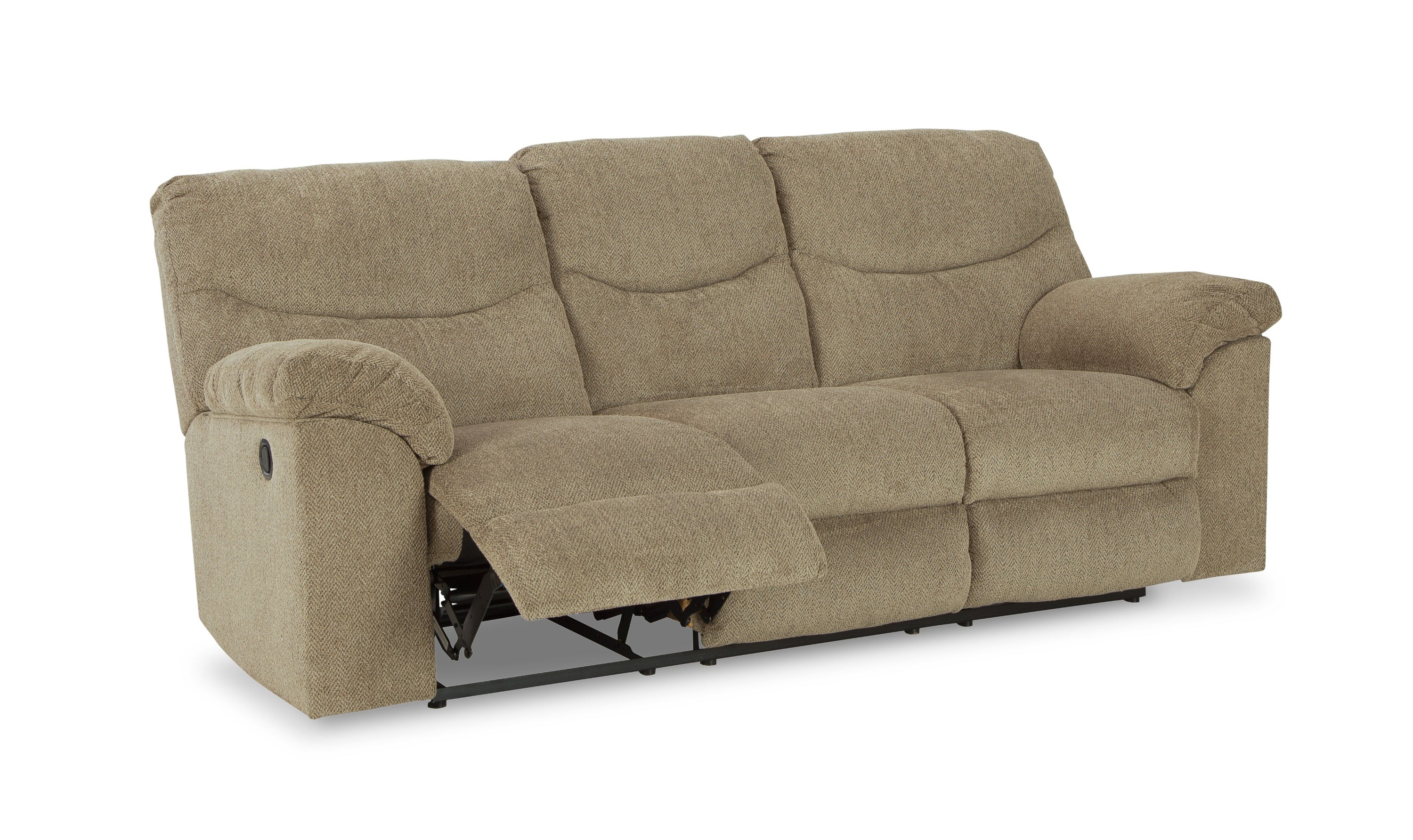 Modern Heritage Alphons 3-Seater Pull-Tab Fabric Reclining Motion Sofa-Jennifer Furniture