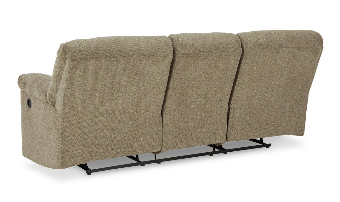 Modern Heritage Alphons 3-Seater Pull-Tab Fabric Reclining Motion Sofa-Jennifer Furniture