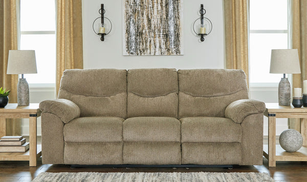 Modern Heritage Alphons 3-Seater Pull-Tab Fabric Reclining Motion Sofa-Jennifer Furniture