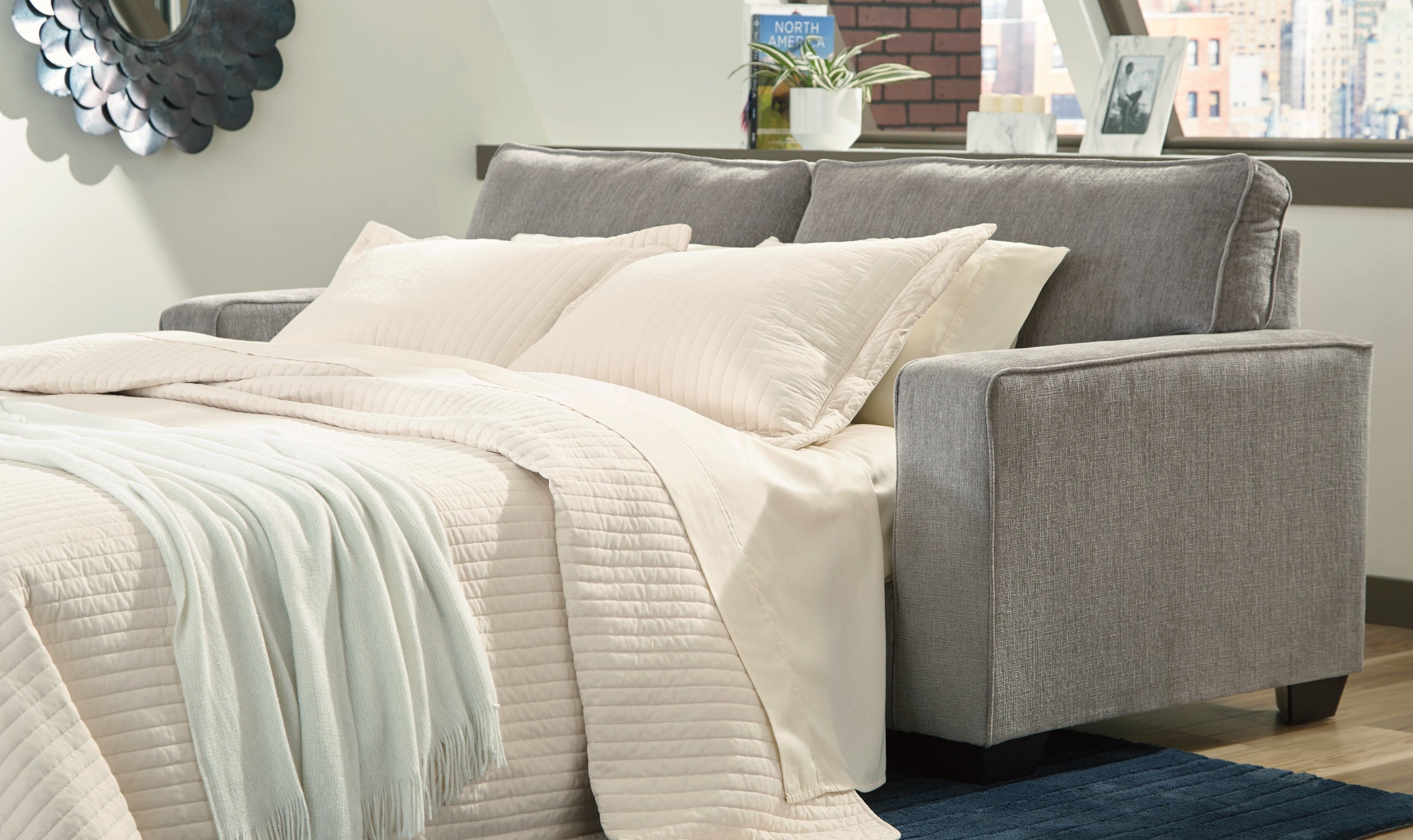 Modern Heritage Altari 3-Seater Fabric Sofa With Track Arms-Jennifer Furniture