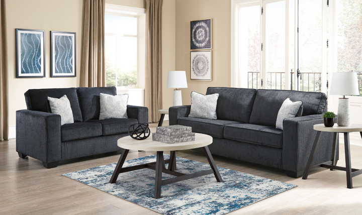 Modern Heritage Altari 3-Seater Fabric Sofa with Track Arms