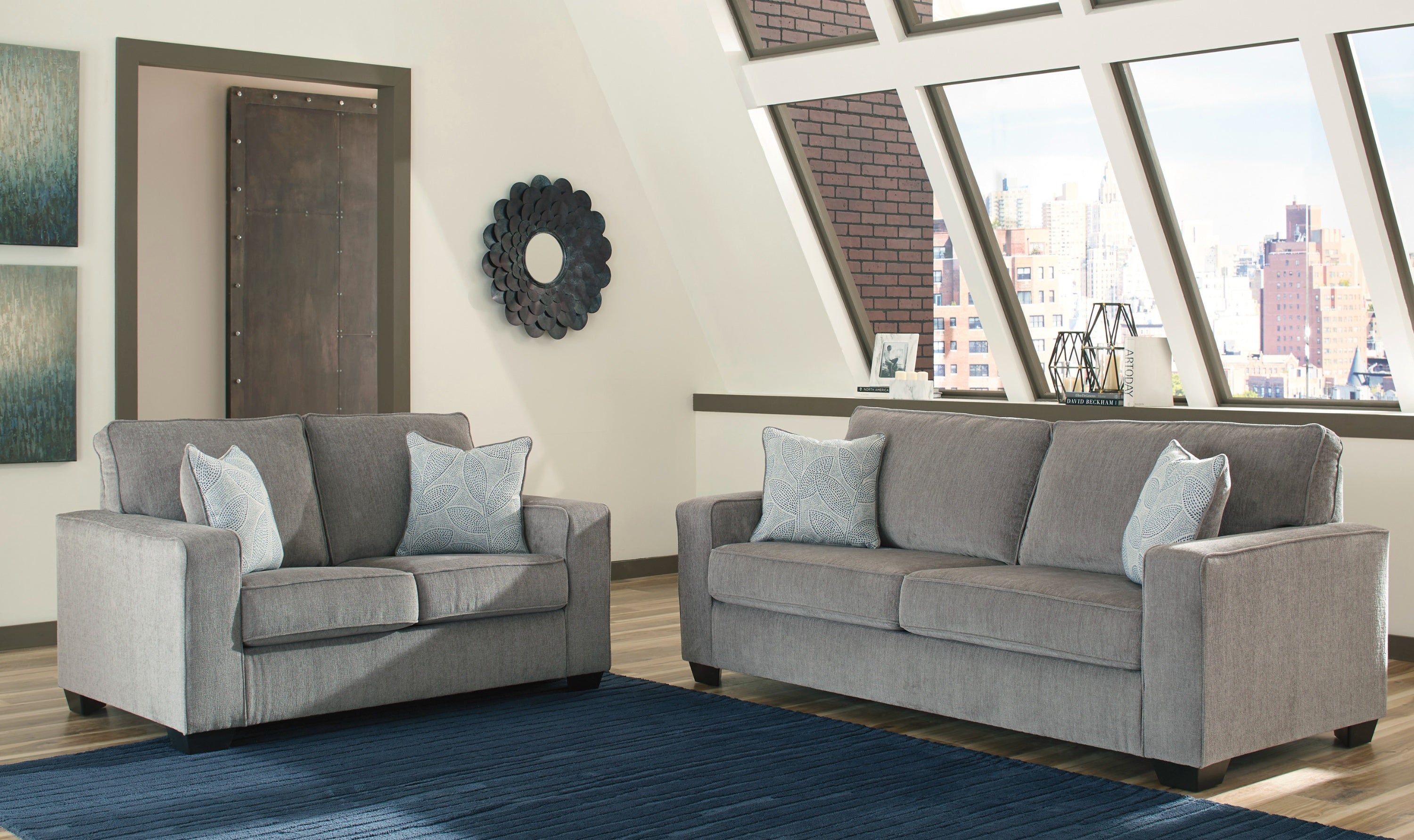 Modern Heritage Altari Contemporary 2-Piece Living Room Set-Jenifer Furniture