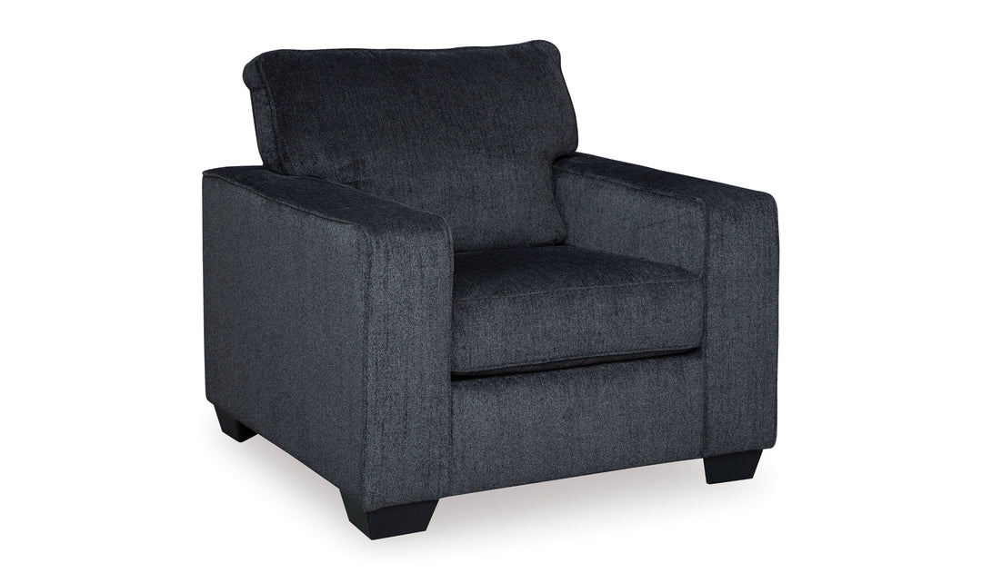 Modern Heritage Altari Fabric Wooden Chair with Track Arms & Cushion Back-Jennifer Furniture