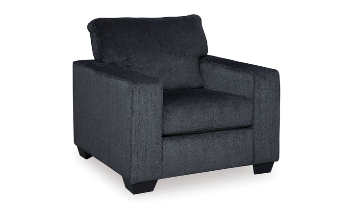 Modern Heritage Altari Fabric Wooden Chair with Track Arms & Cushion Back-Jennifer Furniture