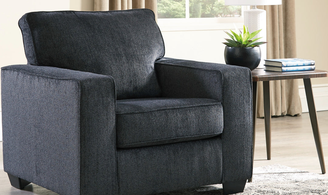 Modern Heritage Altari Fabric Wooden Chair with Track Arms & Cushion Back-Jennifer Furniture