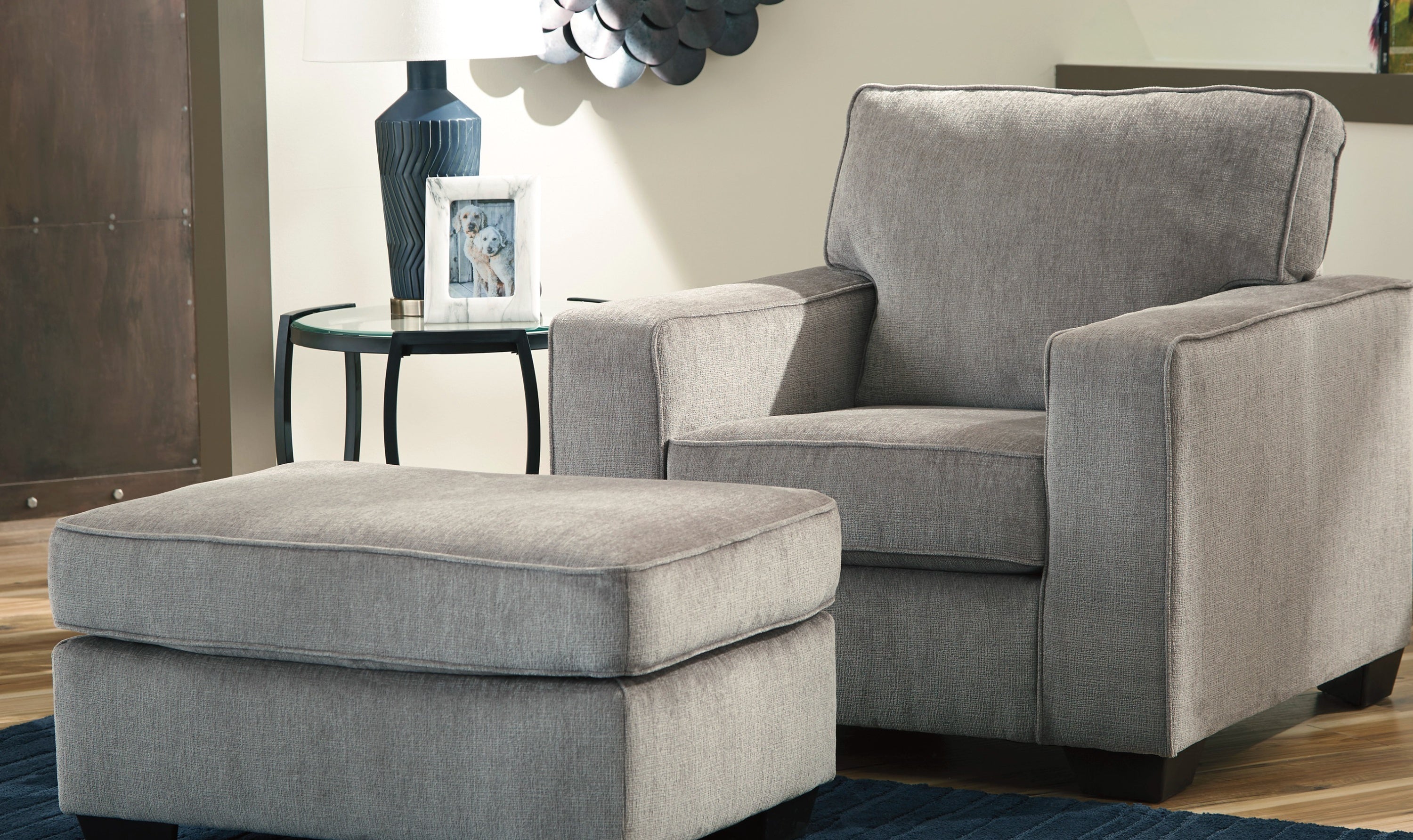 Modern Heritage Altari Fabric Wooden Chair with Track Arms & Cushion Back-Jennifer Furniture