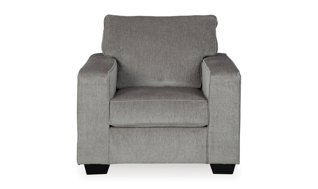 Modern Heritage Altari Fabric Wooden Chair with Track Arms & Cushion Back-Jennifer Furniture