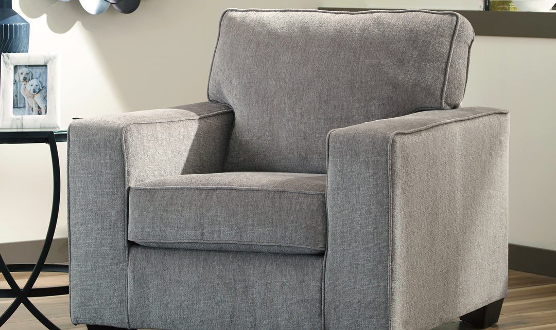 Modern Heritage Altari Fabric Wooden Chair with Track Arms & Cushion Back-Jennifer Furniture