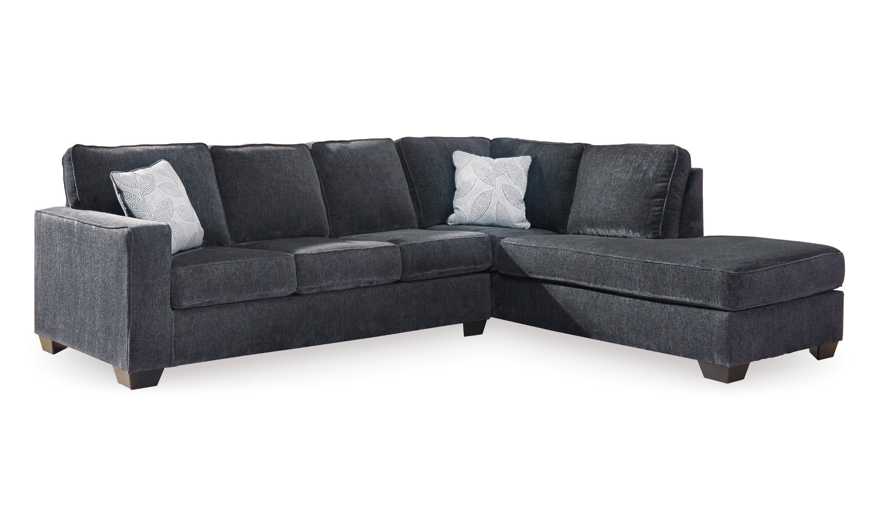 Modern Heritage Altari L-shaped Fabric Sectional Sofa with Track Arms-Jennifer Furniture