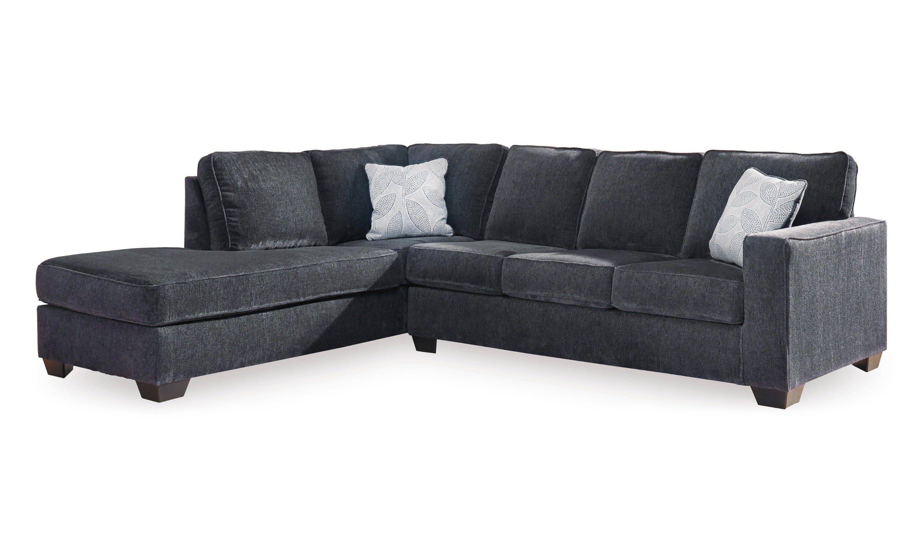 Modern Heritage Altari L-shaped Fabric Sectional Sofa with Track Arms-Jennifer Furniture