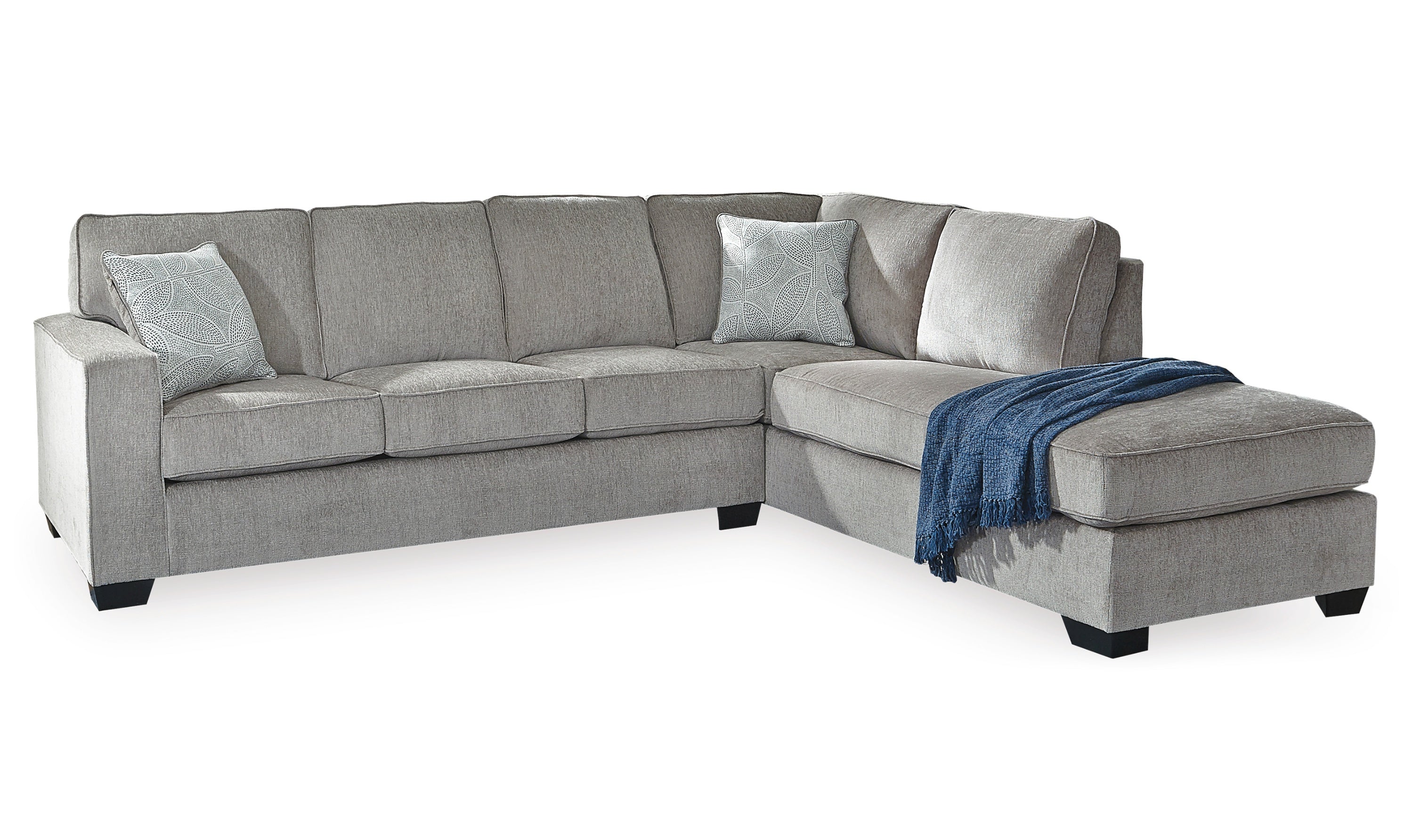 Modern Heritage Altari L-shaped Fabric Sectional Sofa with Track Arms-Jennifer Furniture