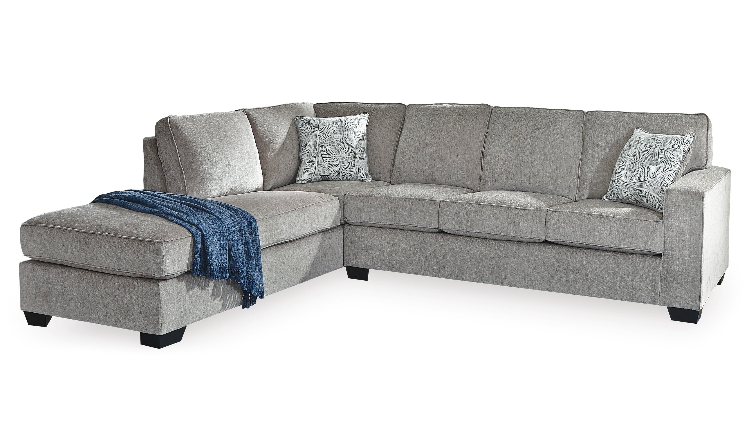 Modern Heritage Altari L-shaped Fabric Sectional Sofa with Track Arms-Jennifer Furniture