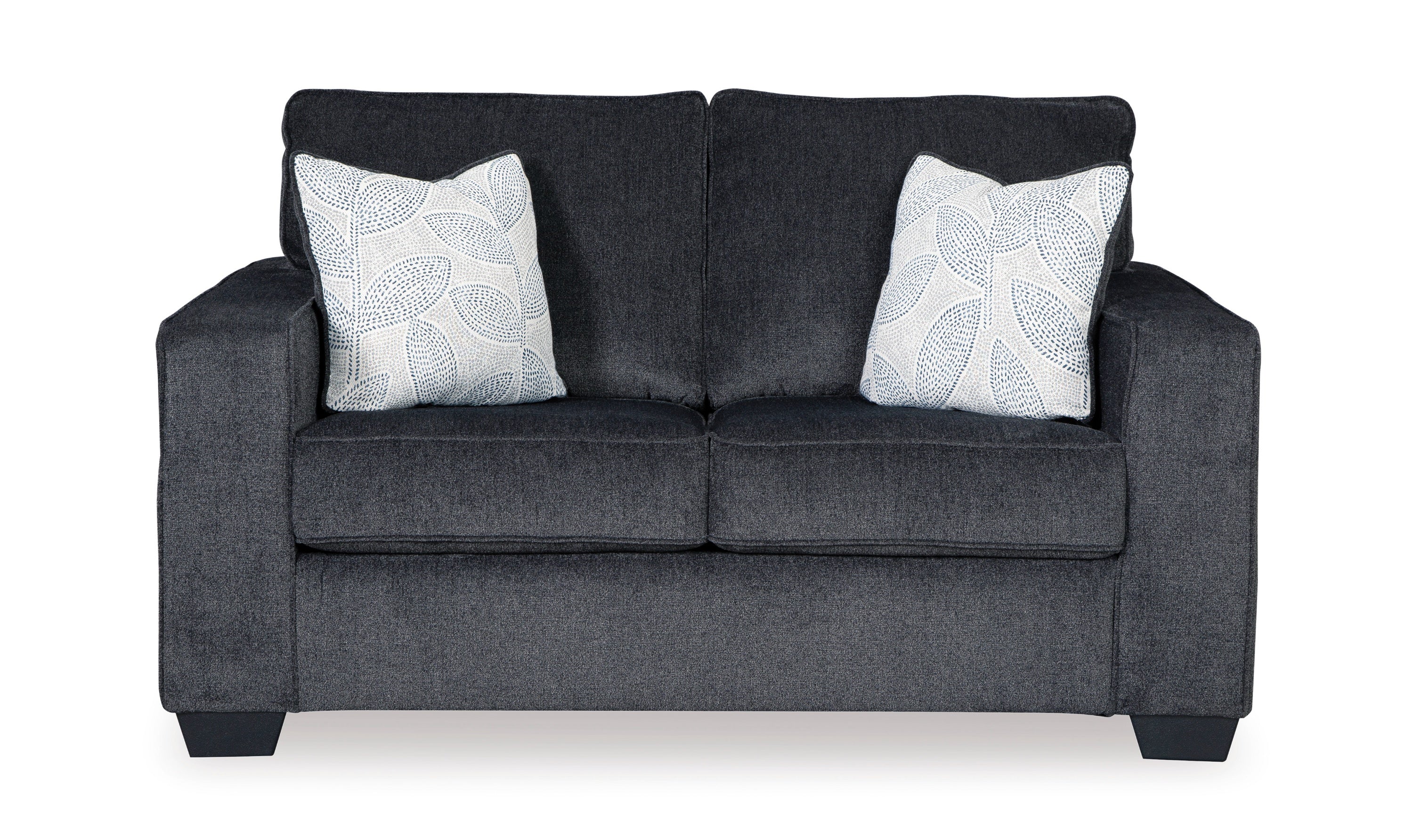 Modern Heritage Altari Stationary Fabric Loveseat with 2 Pillows-Jennifer Furniture