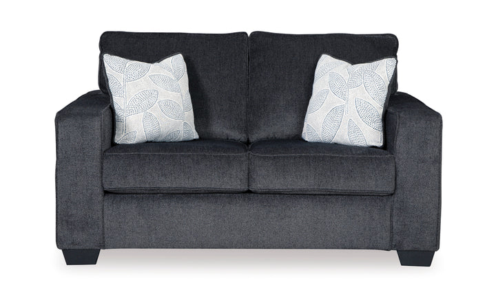 Modern Heritage Altari Stationary Fabric Loveseat with 2 Pillows-Jennifer Furniture