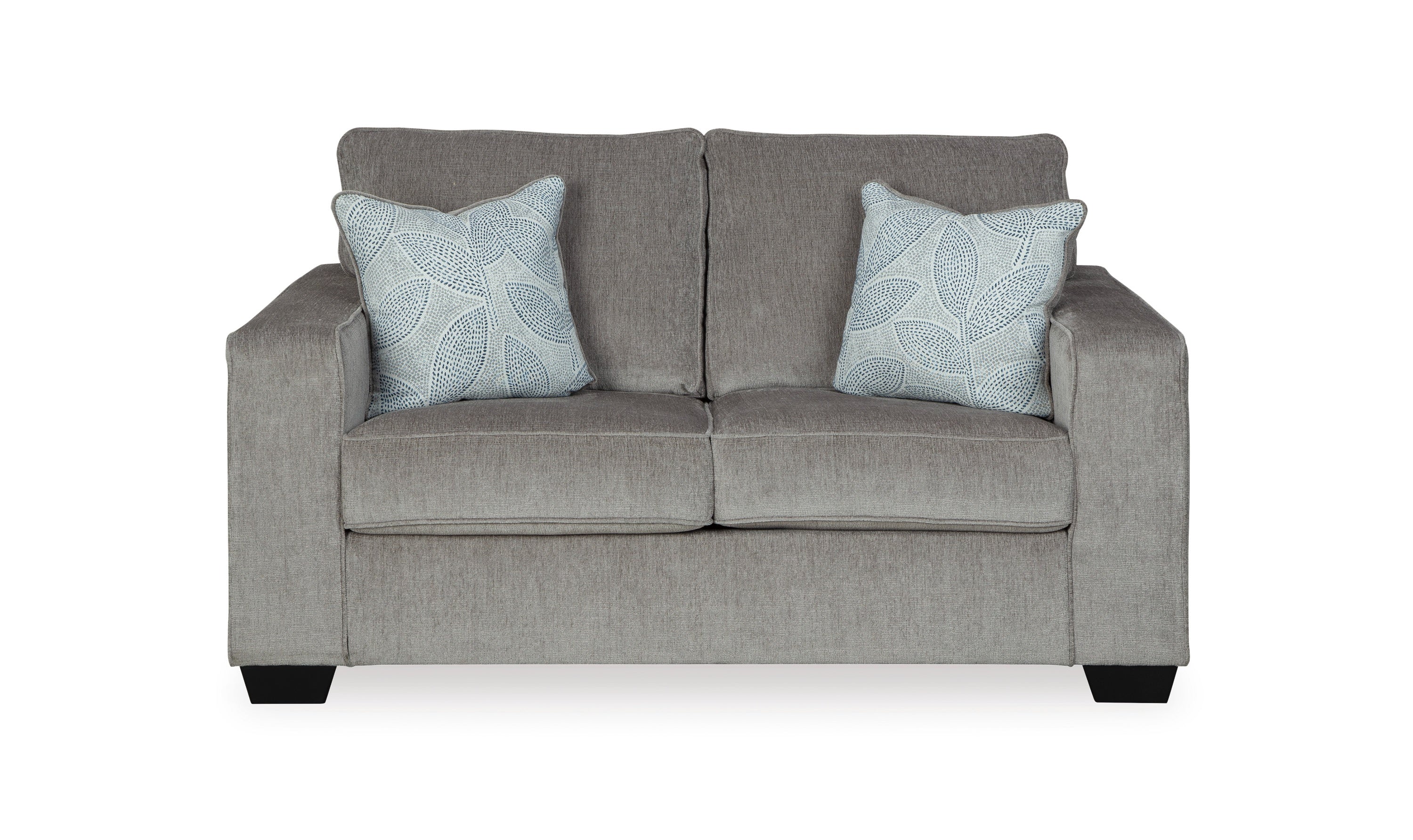 Modern Heritage Altari Stationary Fabric Loveseat with 2 Pillows-Jennifer Furniture