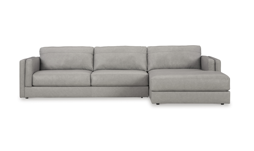 Modern Heritage Amiata 2-Piece Fabric Sectional with Chaise-Jennifer Furniture