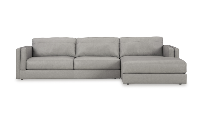 Modern Heritage Amiata 2-Piece Fabric Sectional with Chaise-Jennifer Furniture