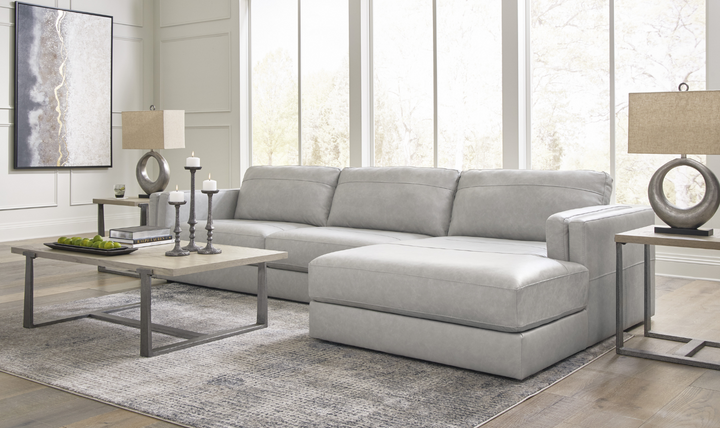 Modern Heritage Amiata 2-Piece Fabric Sectional with Chaise-Jennifer Furniture