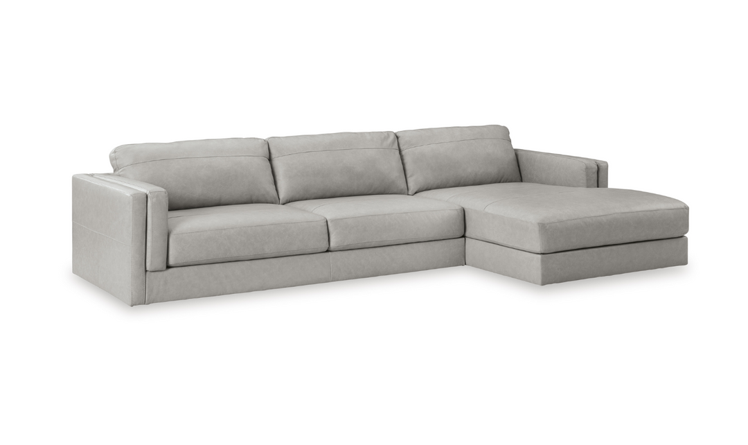 Modern Heritage Amiata 2-Piece Fabric Sectional with Chaise-Jennifer Furniture