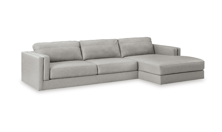 Modern Heritage Amiata 2-Piece Fabric Sectional with Chaise-Jennifer Furniture