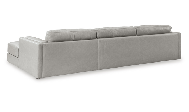 Modern Heritage Amiata 2-Piece Fabric Sectional with Chaise-Jennifer Furniture