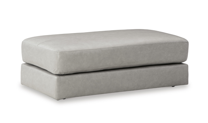 Modern Heritage  Amiata Oversized Accent Leather Ottoman-Jennifer Furniture