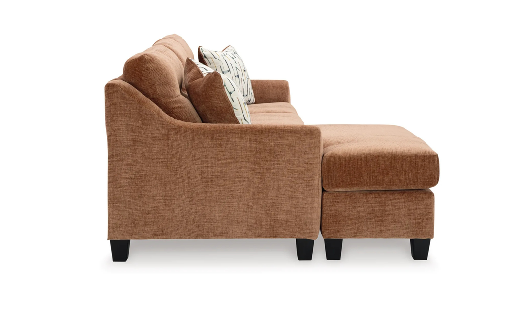 Modern Heritage Amity Bay Queen Sofa Chaise Sleeper with Memory Foam Mattress-Jennifer 