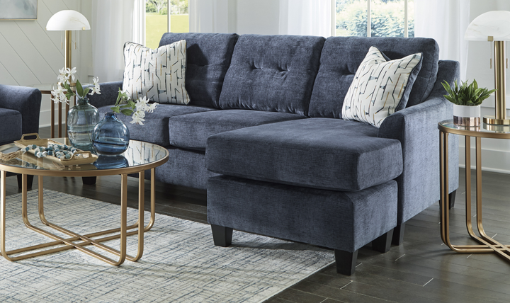 Modern Heritage Amity Bay Queen Sofa Chaise Sleeper with Memory Foam Mattress-Jennifer 