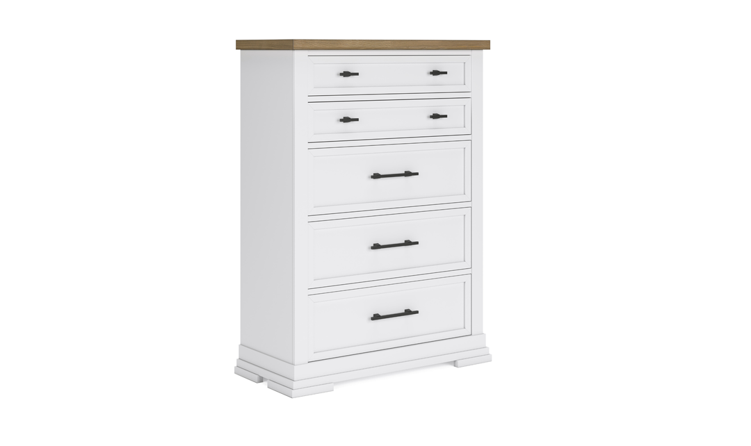 Modern Heritage Ashbryn Five Drawer Chest-Jennifer Furniture
